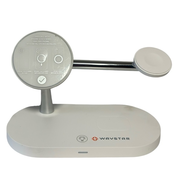 Waystar 3 in 1 magnetic charging station iPhone watch AirPods open box pre-owned - Picture 2 of 11